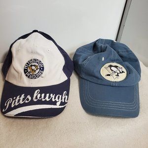 Two Pittsburgh Penguins Hats
